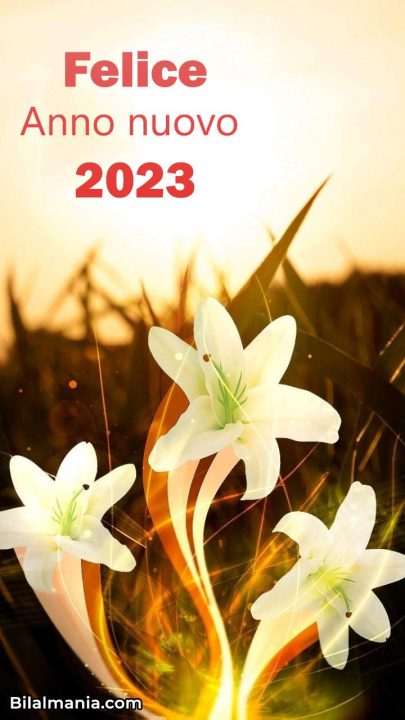 Immagine piena di colori Felice Anno Nuovo 2023