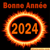 Bonne Année 2024 gif soleil