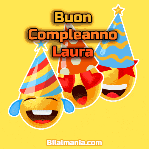 Buon Compleanno Laura Gif Animate