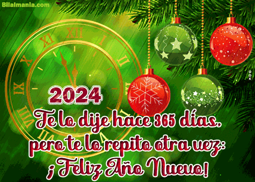 Feliz Año Nuevo 2024 Gif