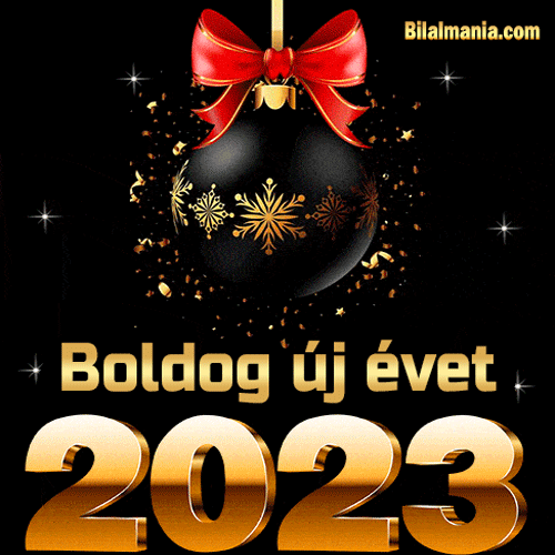 boldog új évet 2023 üzenet gif