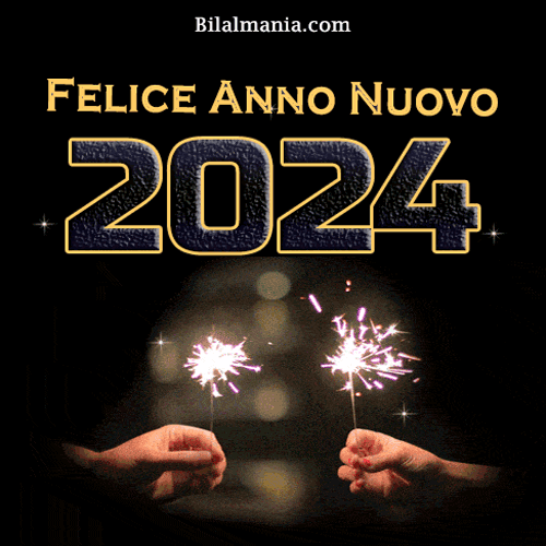 Felice Anno Nuovo 2024 GIF scintillante