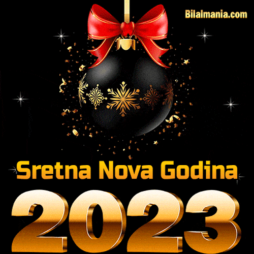 2023 Sretna Nova godina gif