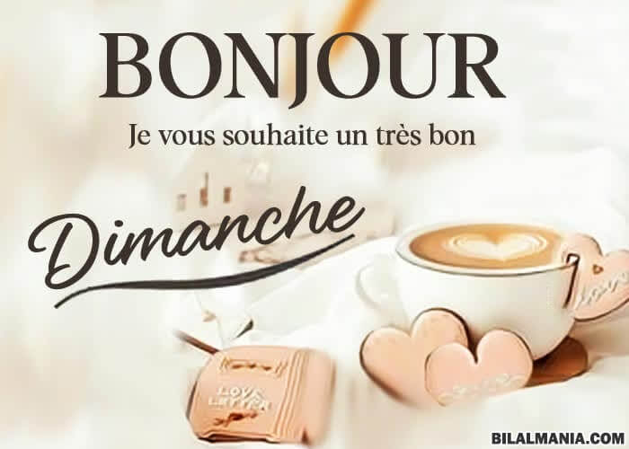 Image Bonjour Bon Dimanche Café