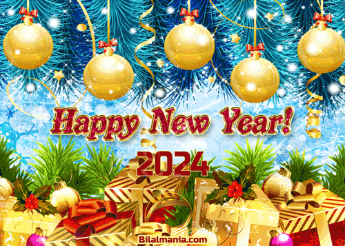 Animated Happy New Year 2024 Gif
