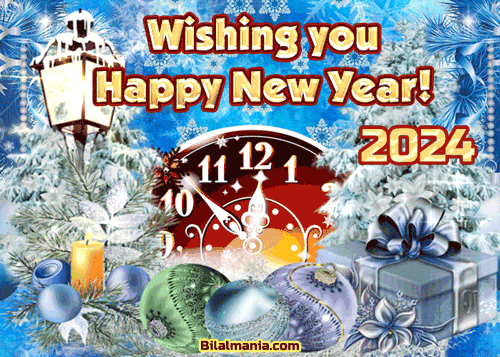 Happy New Year 2024 Gif Clock
