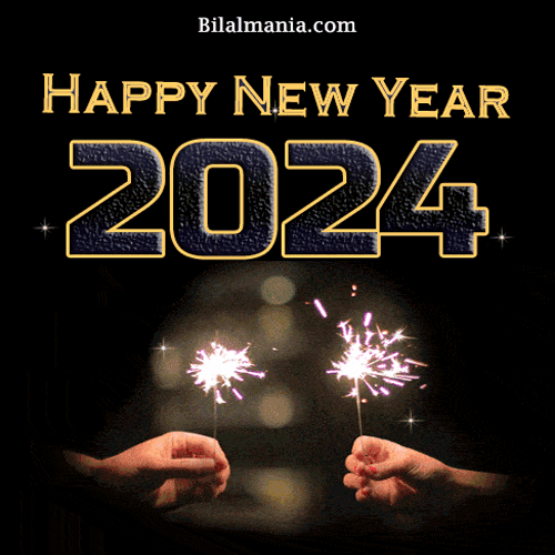 Happy New Year 2024 Gif Sparkle