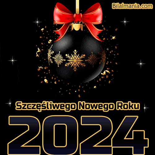 Szczęśliwego Nowego Roku 2024 GIF