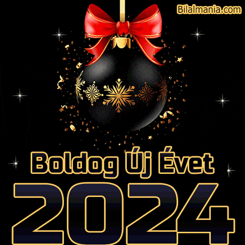 Boldog új évet 2024 GIF