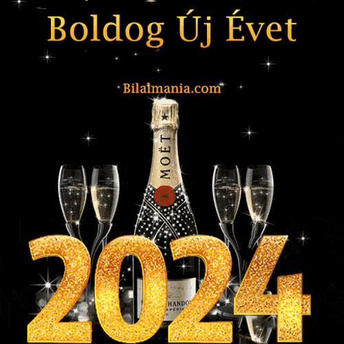 Gif Boldog új évet 2024