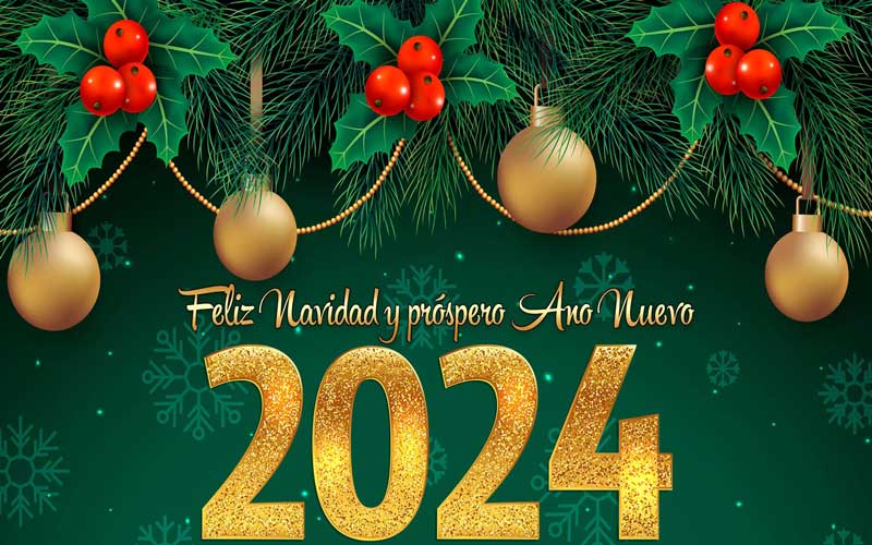 Feliz navidad y próspero año nuevo 2024